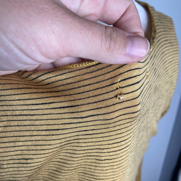 Mod Ref everyday stripes modal Tee YELLOW - Picture 9 of 10